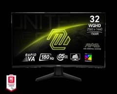 Msi Mag 32CQ6F 31.5 inch 2k curved 180hz 0.5ms monitor