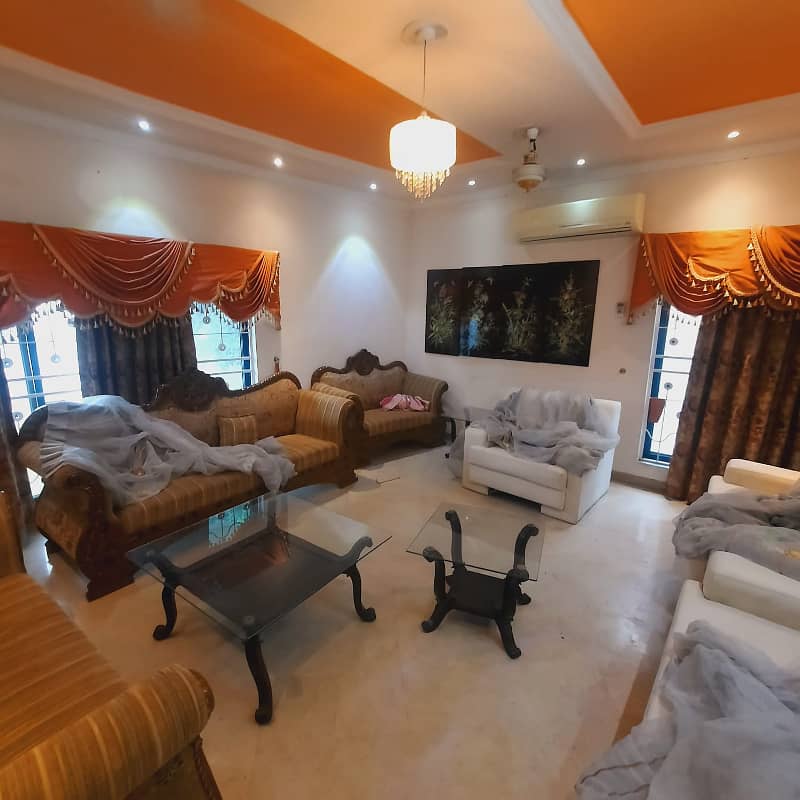 1 Kanal Lower Portion With Basement 5 Beds 2 Tv Lounge Drawing Room Dining Room 3 Kitchen 8 Bathroom Fully Furnished Store Servant Quarter Ideal Location Dha Phase 5 Nearby Wateen Chok 1