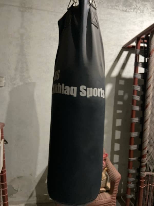 punching bag with gloves Akhlaq sports original 0