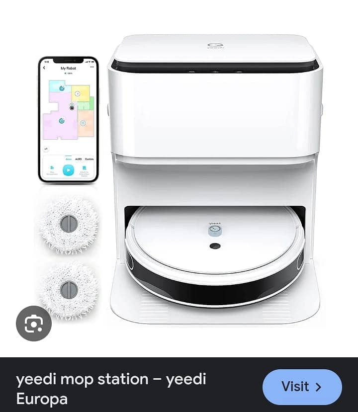 Yeedi Mop Station Self Cleaning Robot Vacuum + Mop 0