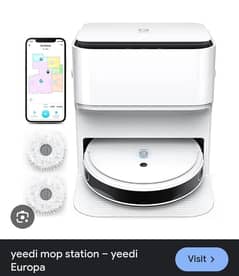 Yeedi Mop Station New Self Cleaning Robot Vacuum + Mop