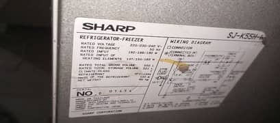 Sharp ultra large 18 cubic ft no frost technology