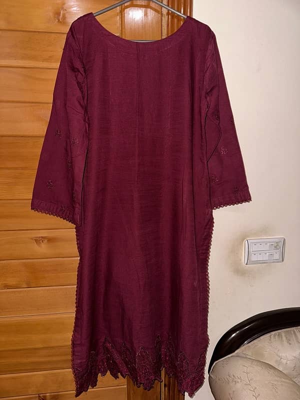 woolen shawl khaddar dress 6