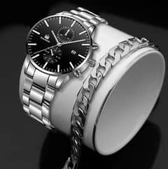 Mens Fashion luxury watchs in three colours Black, Golden, and Silver