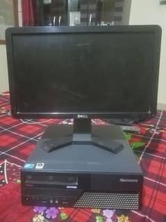 Lenovo ThinkCentre Desktop with Dell LCD