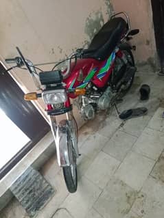 Honda CD 70 Red  Applied Mint Condition