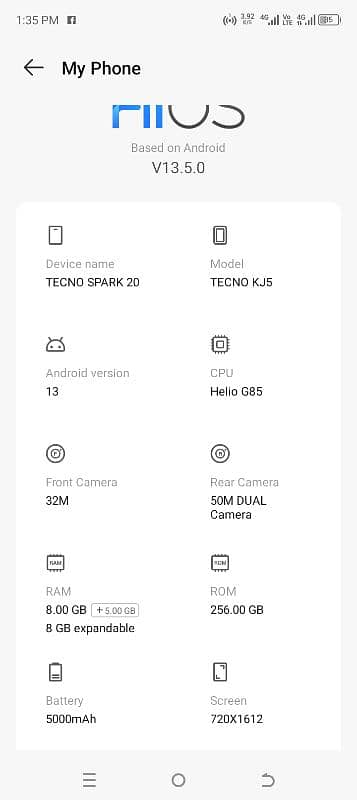 Tecno spark 20 8 256 4