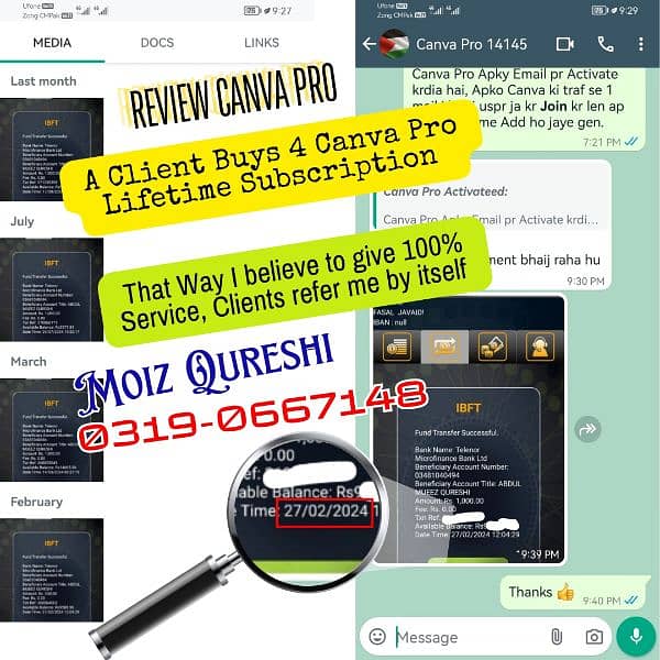 CANVA PRO LifeTime, 100% Lifetime warranty 24/7 Fast Activation 12