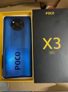 Poco X3 6+2 GB 128GB WITH COMPLETE BOX CHARGER