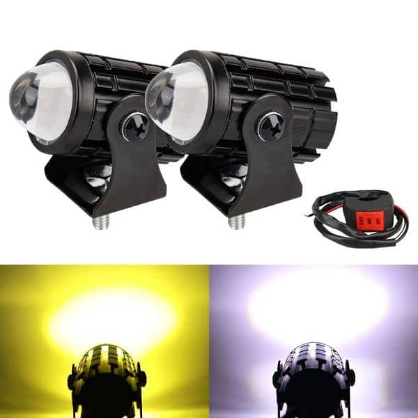 One piece fog light with metal body & fan coller with complete fixer 2