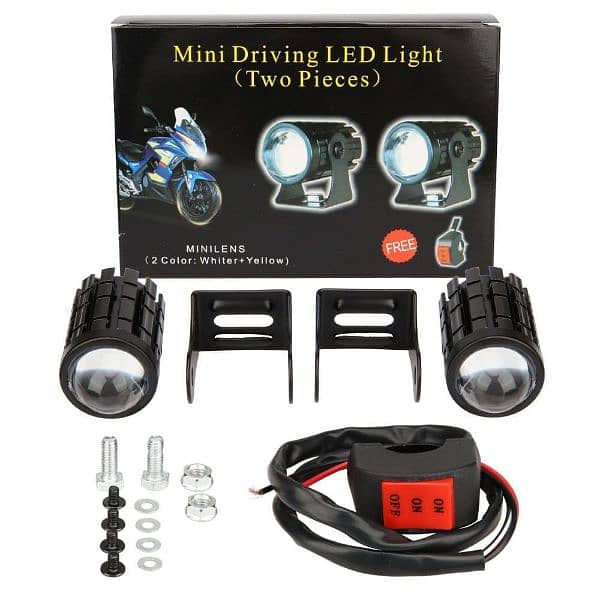 One piece fog light with metal body & fan coller with complete fixer 5