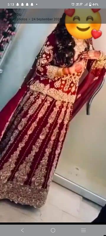 1 time used lengha but new condition 1