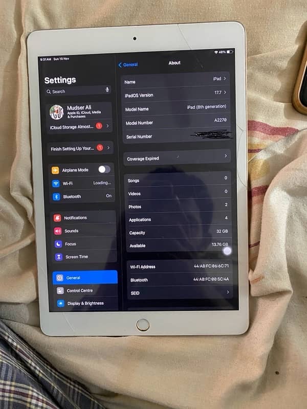 ipad 8 gen with box 1