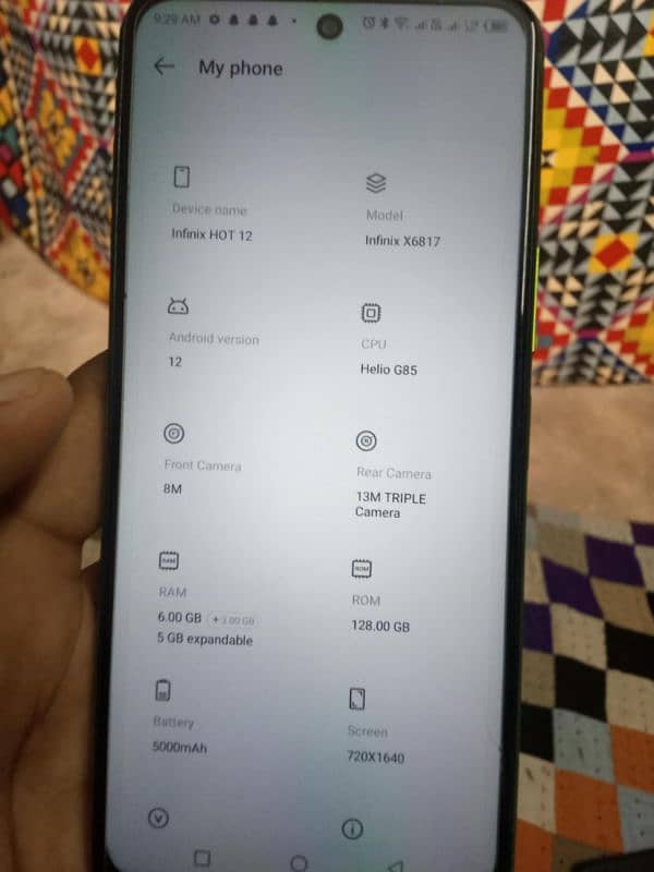 Infinix Hot 12 like a new Condition 6