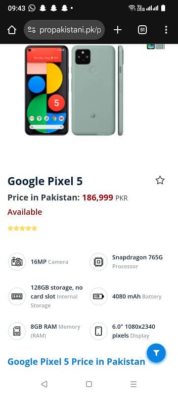 Google pixel 5 6