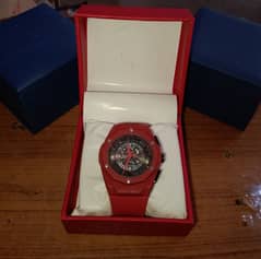 Red Hublot Watch for Mens