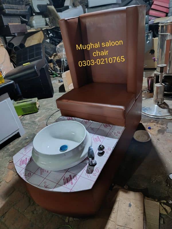 salon chairs mani pedi cure troylle hair wash unit etc 16