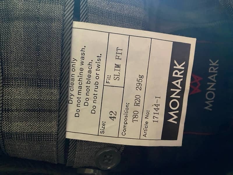 MONARK 2 pc suit Men pant coat 1