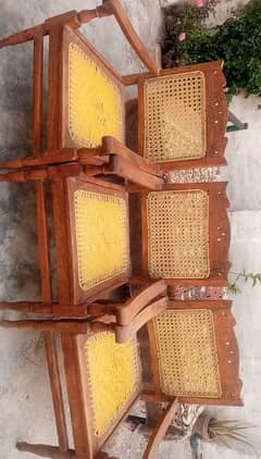 3 Wooden Chairs