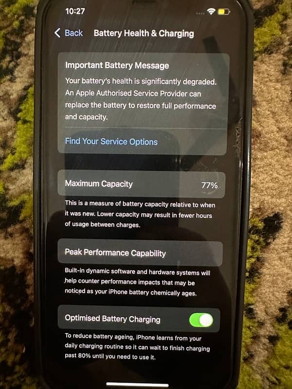 iPhone 12 pro non pta 128gb Battery health 77% 7