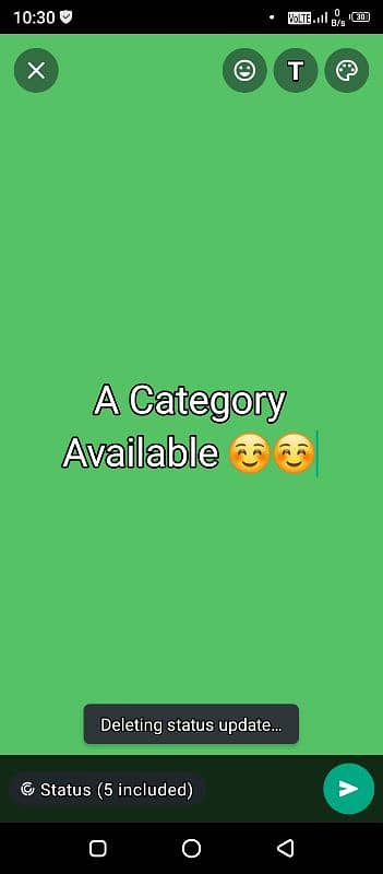 A category available 0