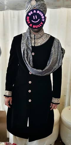 Sherwani with qullah for sale brand new