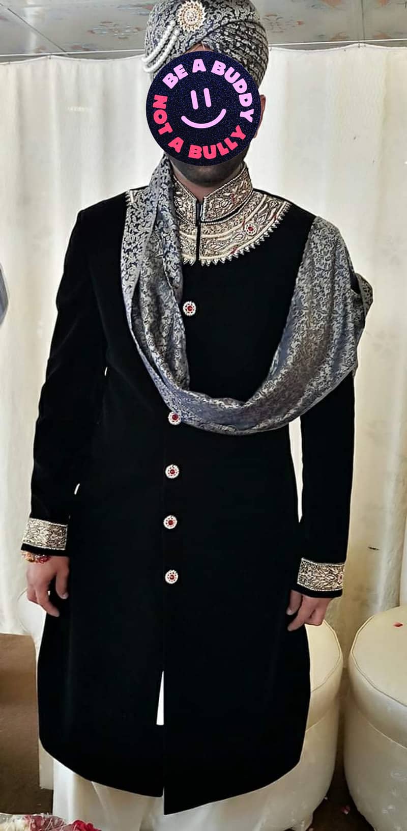 Sherwani with qullah for sale brand new 0