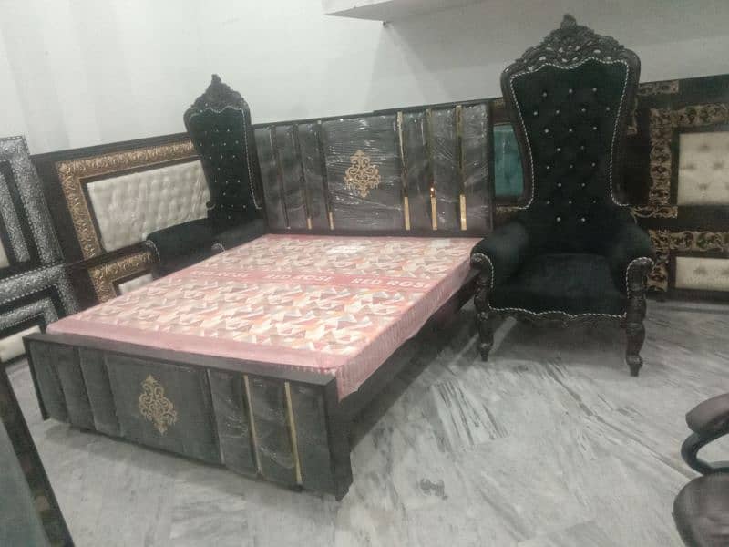 double bed / bed set / bed / wooden bed 5