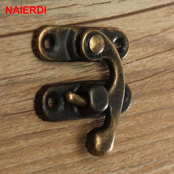 Antique type Padlocks hooklocks  for mini jewelry wooden Box 1