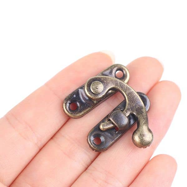 Antique type Padlocks hooklocks  for mini jewelry wooden Box 4