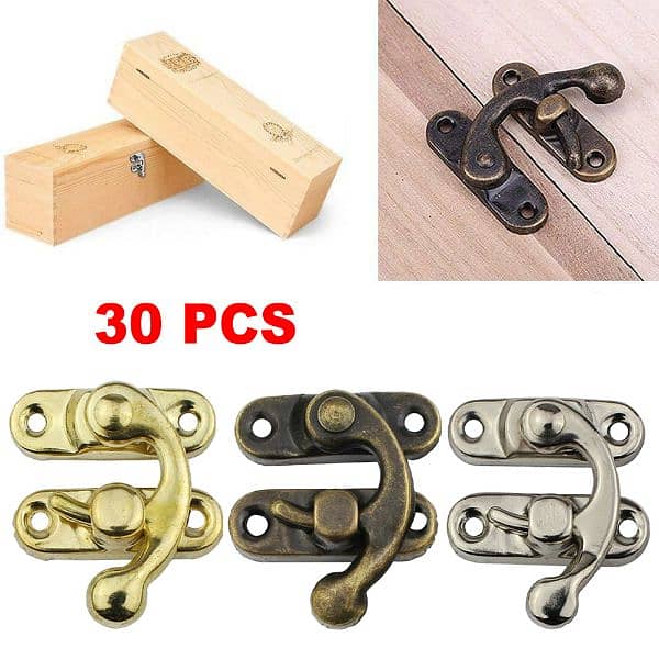 Antique type Padlocks hooklocks  for mini jewelry wooden Box 8