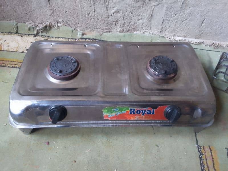 Stainless steel Double Stove | Cholha New condition 1