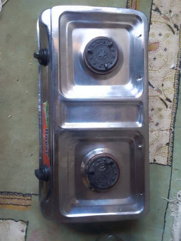 Stainless steel Double Stove | Cholha New condition 2