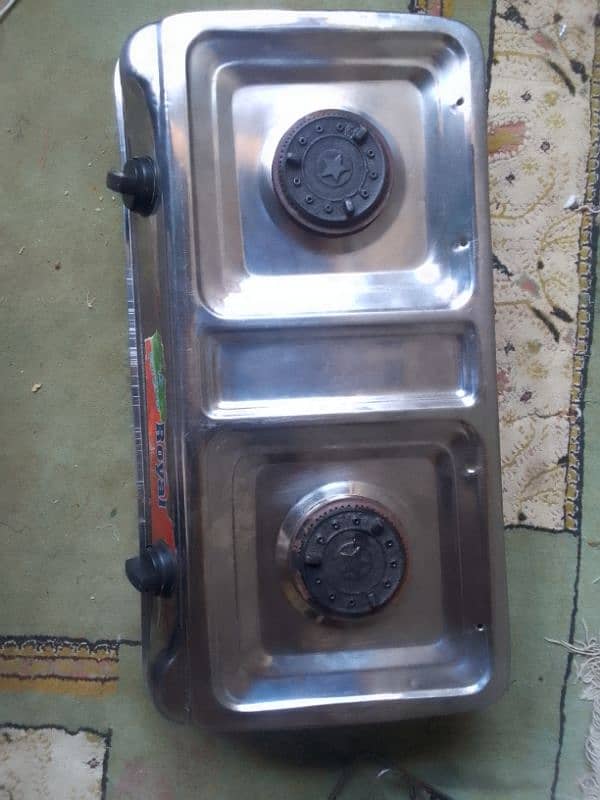 Stainless steel Double Stove | Cholha New condition 3