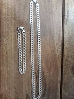 SILVER CHAIN (925) MADE BY ITLAY PURE CHANDI 2 CHAIN