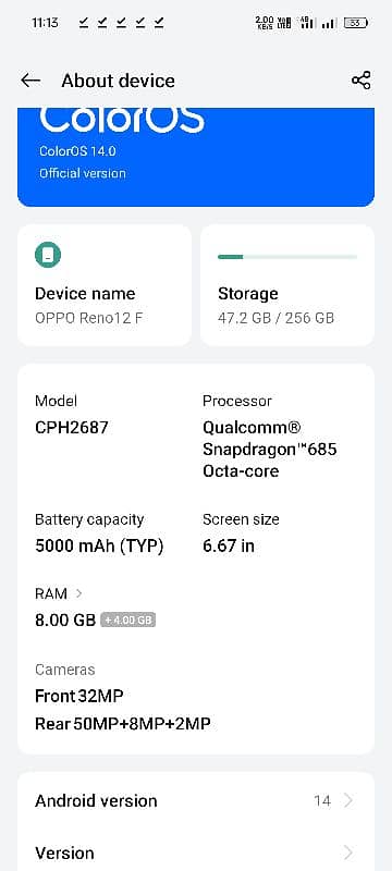 Oppo Reno 12f 5