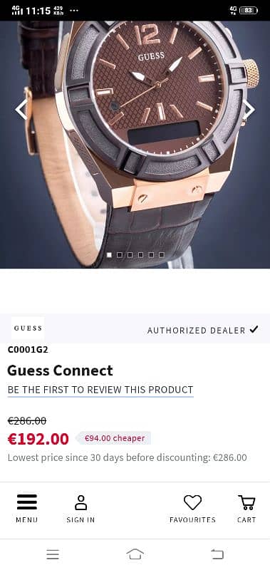 Guess smart watch original 1