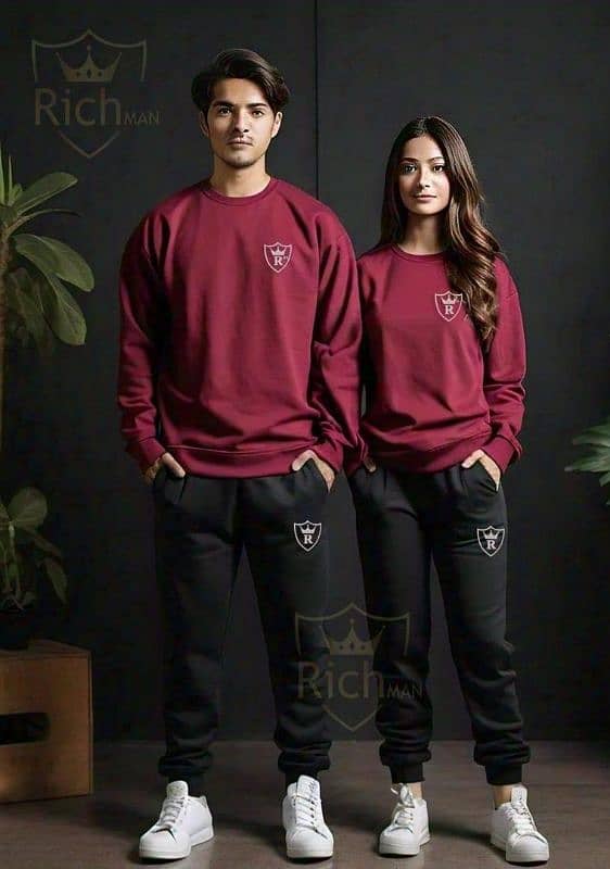 Unisex Fleece Plain Track Suit ( Highly recommend) 0