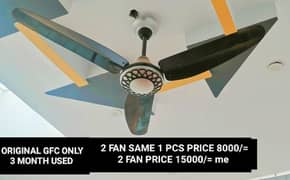 7 GFC FANS JUST LIKE NEW COPPERWINDING YA FAN ACDC NHI HAI 03427788360