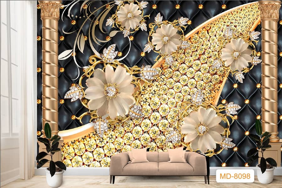 3D WallPaper| wpc Panel Customized wall paper 7