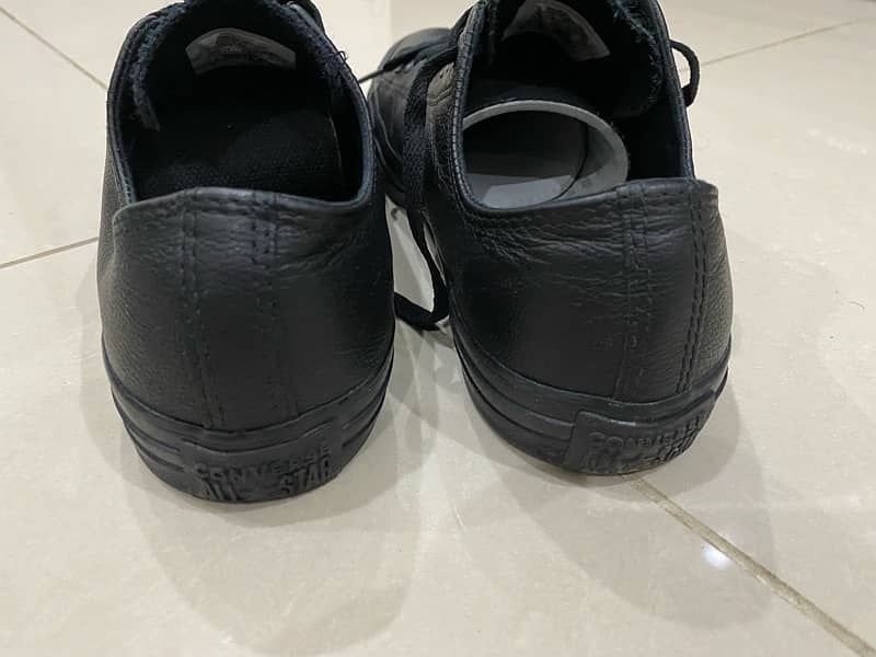 Converse Genuine Leather All Black 2