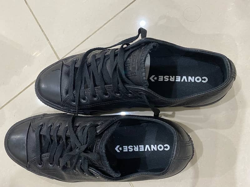 Converse Genuine Leather All Black 3