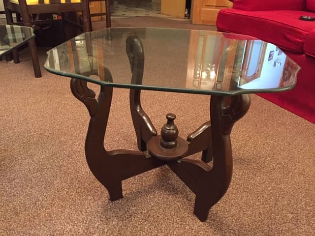 Center/Coffee table glass top with Two Side tables Total 3 Pieces 0