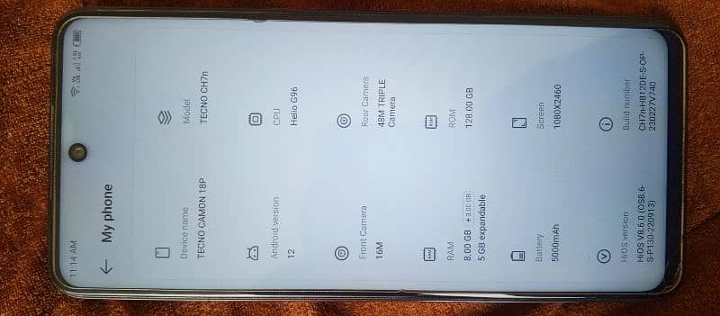 Tecno camon 18P 4