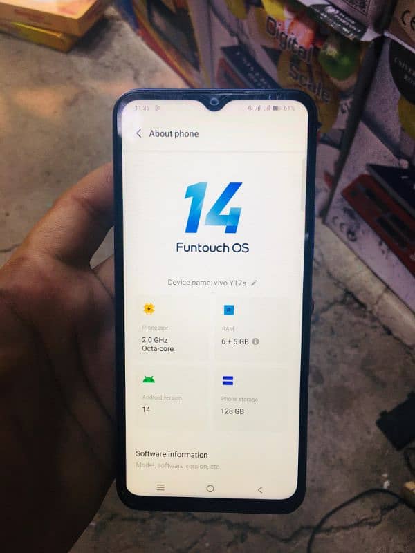 Vivo y17s for sale 6+6 128gb 6