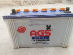 Battery AGS 12 V 85 AH (120 HR) in used condition