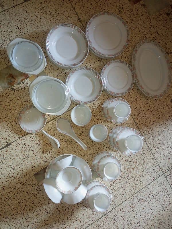 Dinner Set 69 Pieces Heavy Marble Set Elegant Color 0