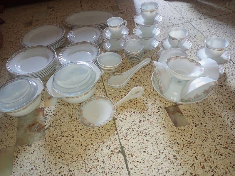 Dinner Set 69 Pieces Heavy Marble Set Elegant Color 2