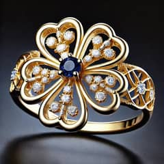 Gold diamond Ring