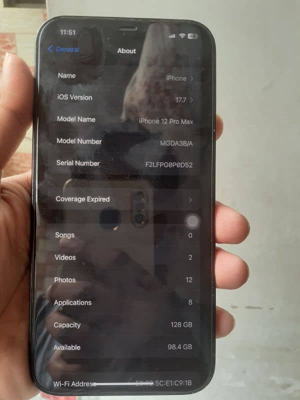 iphone 12 pro max factory unlock 128 GB 4